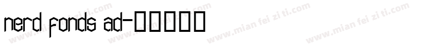 nerd fonds ad字体转换
